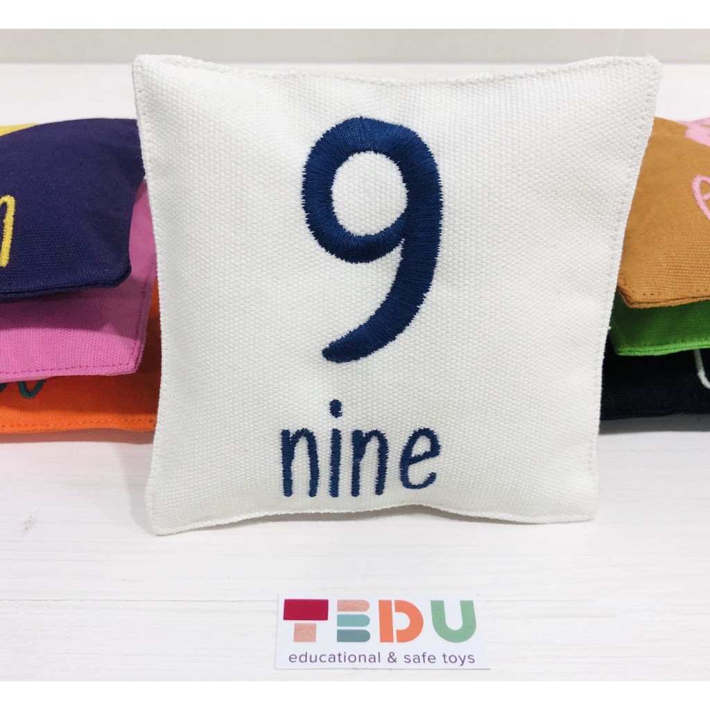 Set 10 túi ném màu Tedu (số từ 1 đến 10)