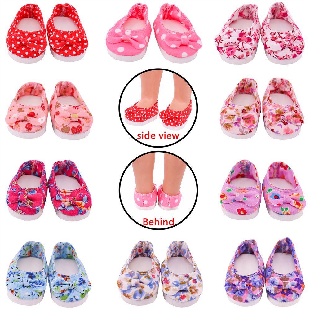 RAINBOW Giày Búp Bê Đính Nơ Xinh Xắn 14 Inch 5cm