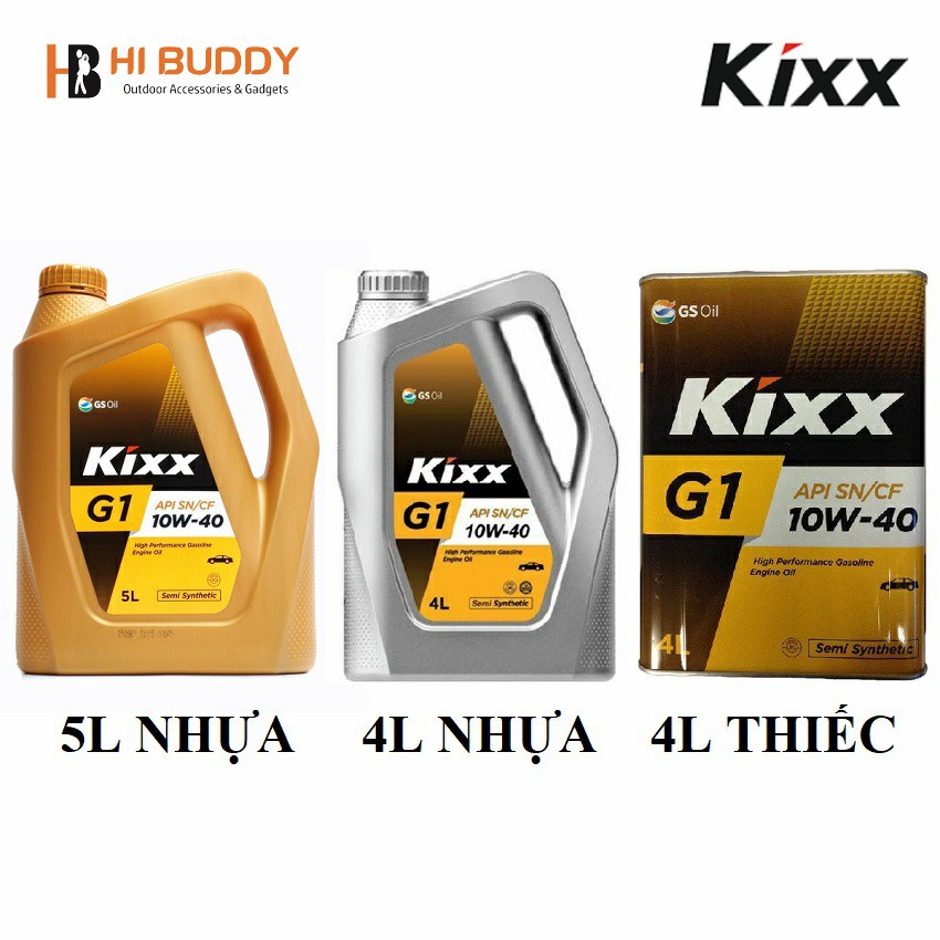 Kixx G1 – Dầu động cơ xăng Kixx G1 SN 5W30 - 10W40