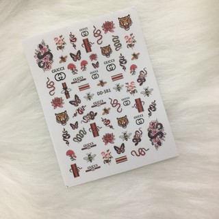 Sticker dán móng hình Rắn
