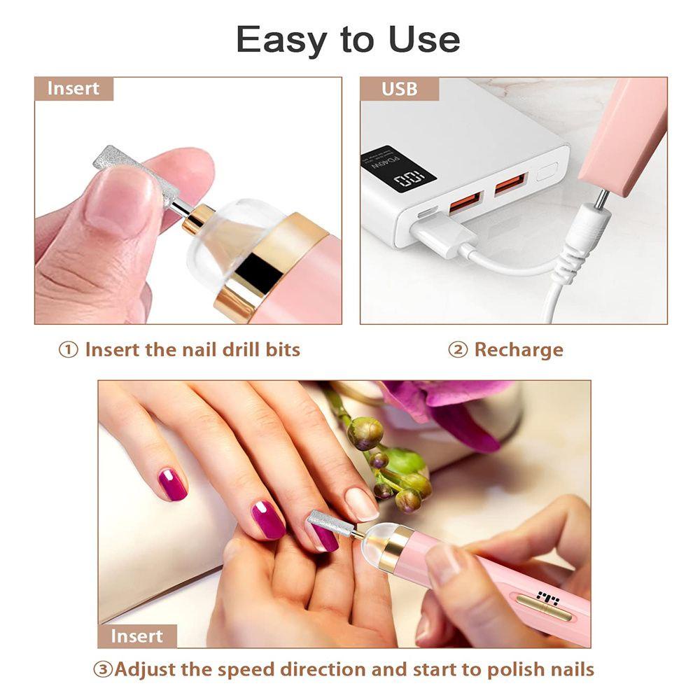 OCEANMAP Bộ Máy Mài Móng Chuyên Nghiệp Sạc USB