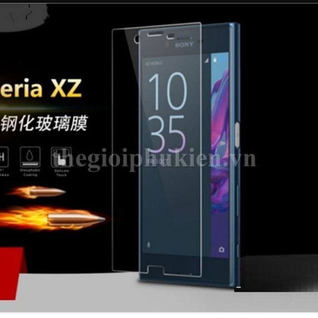 Bộ 3 dán kính cường lực Sony Xperia XZ/ XZS - Trong suốt