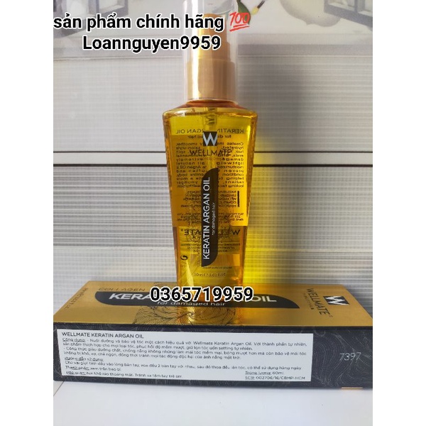 WELLMATE tinh dầu dưỡng tóc (60ml)