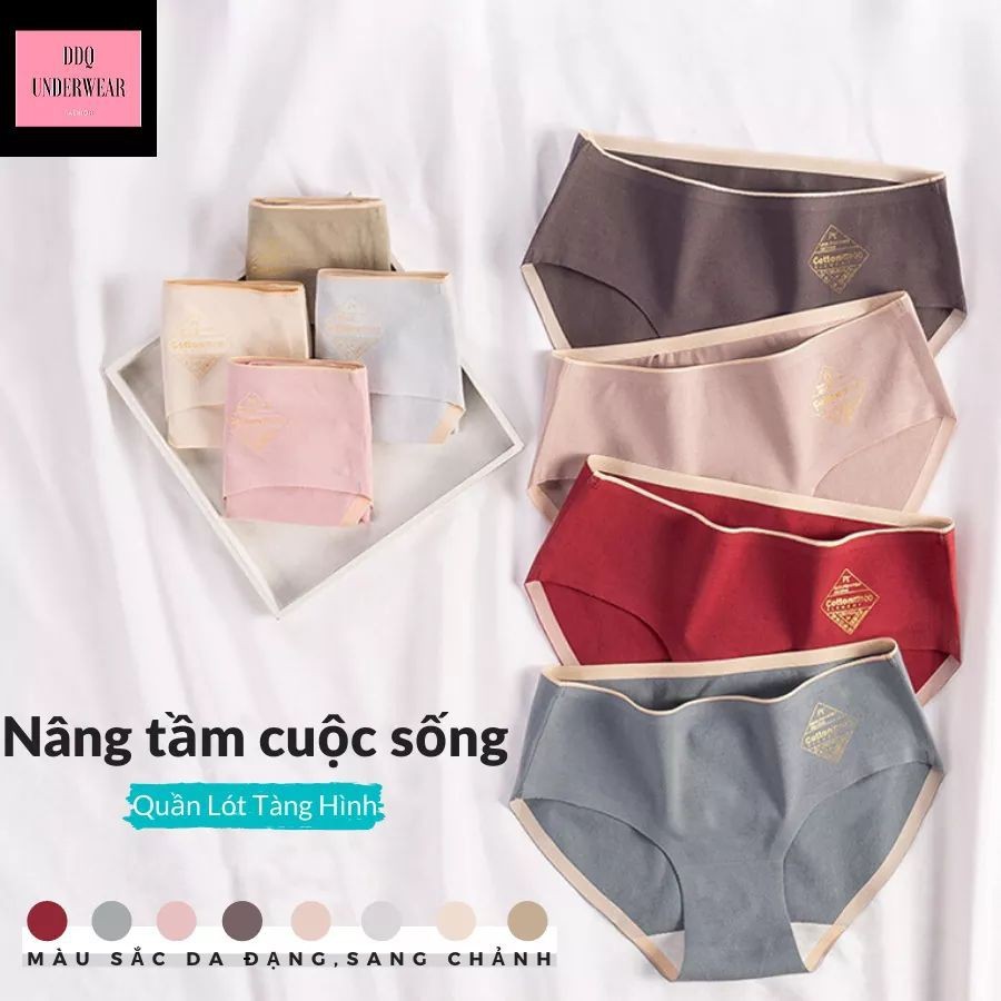 Quần lót nữ y tế kháng khuẩn cotton cao cấp không đường may