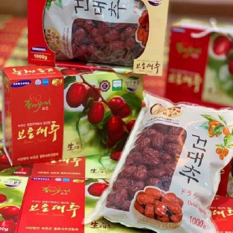 [ Rẻ Nhất ] Táo Đỏ Hàn Quốc Sấy Khô, Hộp 1 Kg, Loại Cao Cấp, Thơm Ngon Bổ Dưỡng Rất Tốt Cho Sức Khỏe