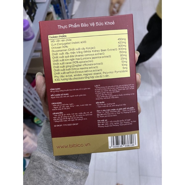 Kẹo Chocolate Hỗ Trợ Giảm Cân Bibico XS Choco Plus