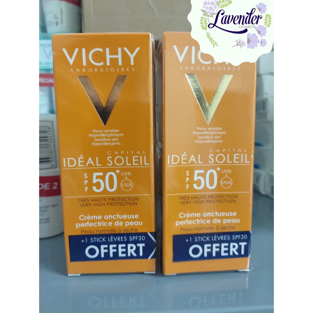 KEM CHỐNG NẮNG VICHY SPF 50 PA+++ IDEAL SOLEIL MATTIFYING FACE FLUID DRY TOUCH