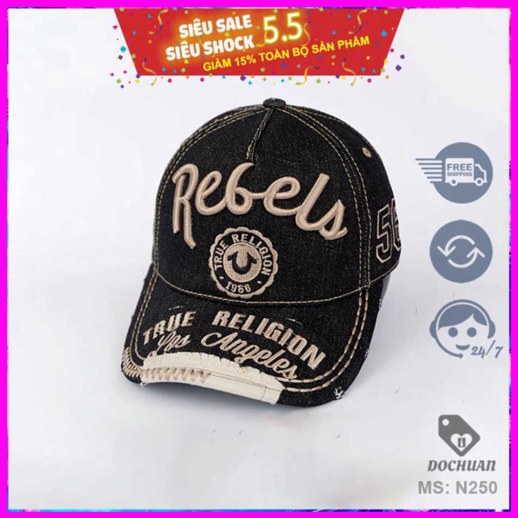 Nón kết Ông Địa True Religions Rebels  chuẩn hàng VNXK dành cho nam nữ full  2 màu cực cool