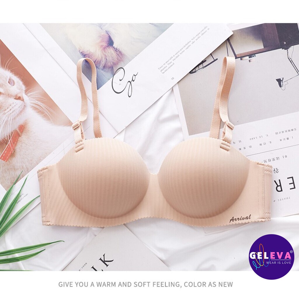 Áo ngực nữ mút dày su đúc không gọng để mặc áo dài hoặc đi làm, Áo lót nữ không gọng đúc su độn nâng ngực Geleva LOT518 | BigBuy360 - bigbuy360.vn