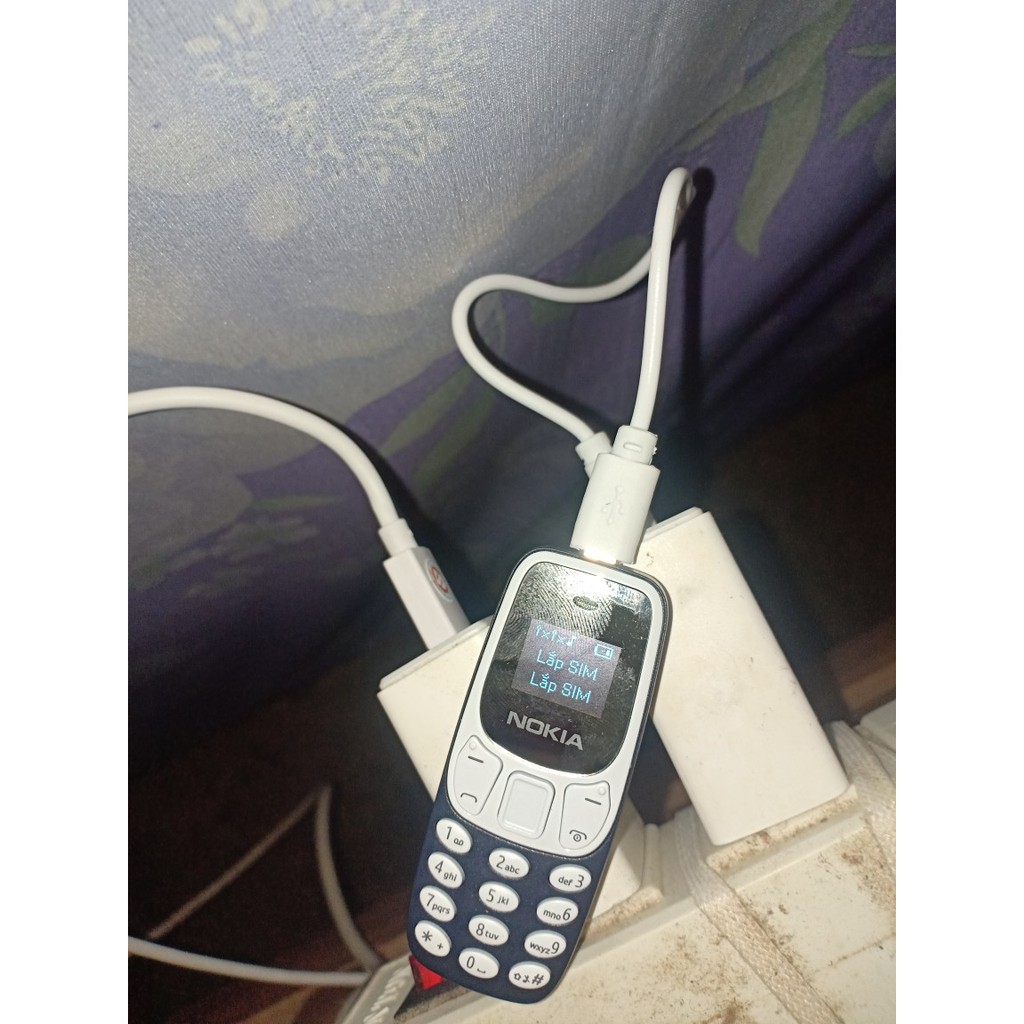 Điện Thoại siêu nhỏ Nokia 3310 mini 2 sim 2 sóng cực khỏe, hỗ trợ nghe nhạc mp3,giả giọng,thay thế tai nghe bluetooth