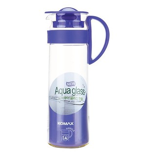 Bình nước thủy tinh Komax Hàn Quốc 1,4L 20376 chịu nhiệt độ từ -20 độ C đến 106 độ C