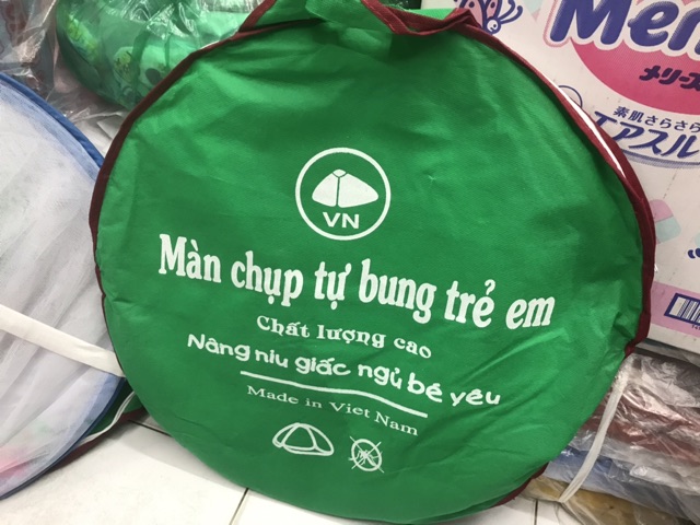 Mùng chụp tự bung cho bé 1m x 1m