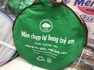 Mùng chụp tự bung cho bé 1m x 1m