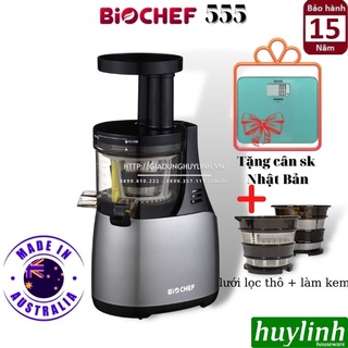 Mua  Mã ELHAMS5 giảm 6% đơn 300K  Máy ép trái cây chậm Biochef 555 - Made in Úc - Tặng cân Tanita Nhật Bản