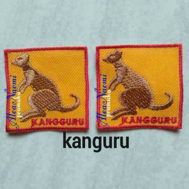 Biển Hiệu Thêu Hình Kangaroo Scout Regue Dễ Thương