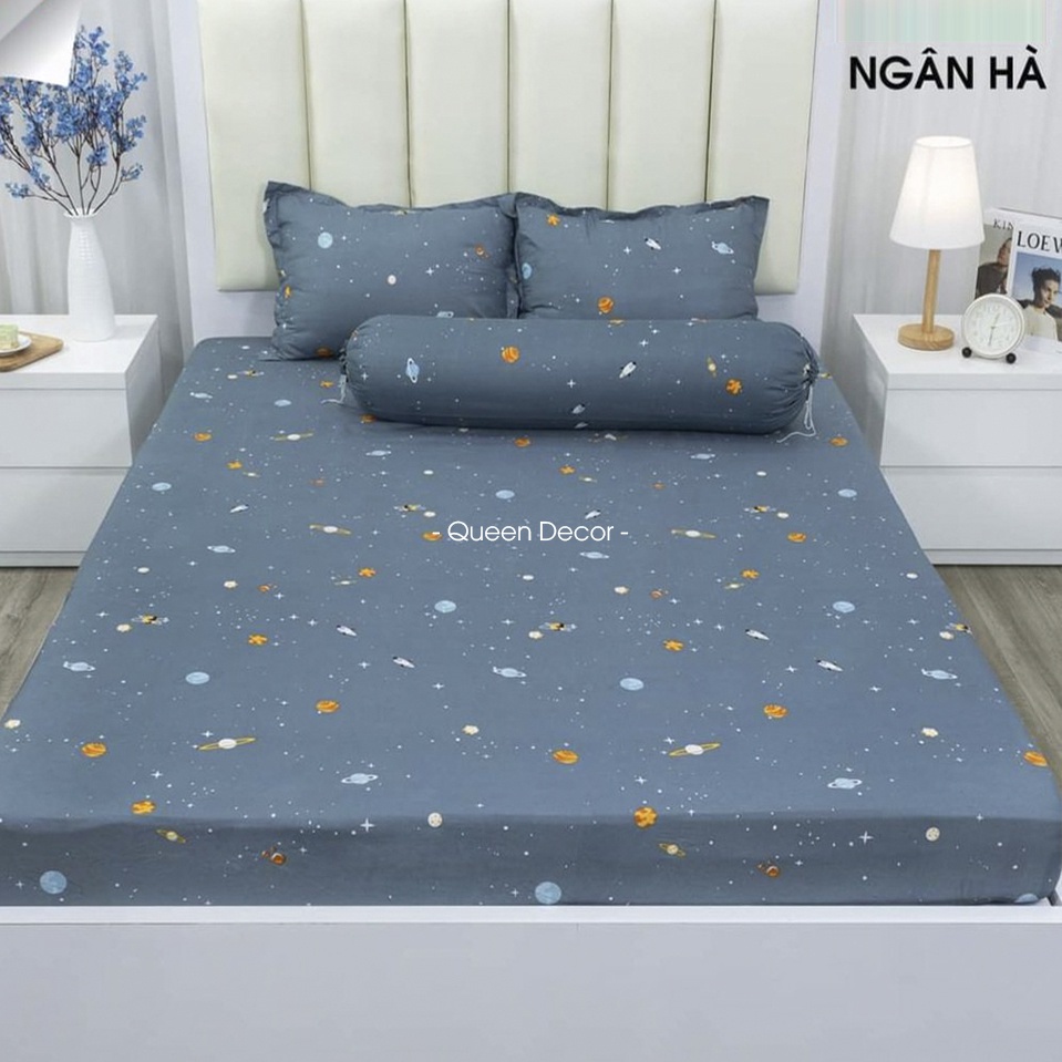 Ga Giường Cotton Poly, Drap Trải Nệm M2 M6 M8 Mẫu Tùy Chọn - Queen Decor | BigBuy360 - bigbuy360.vn