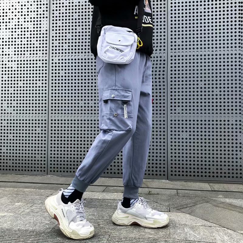 Quần jogging co giãn nhiều túi kích thước S-5XL cho nam | BigBuy360 - bigbuy360.vn