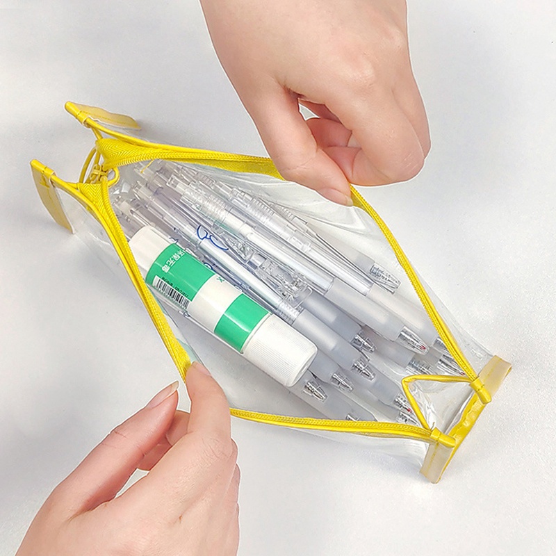 Túi Đựng Bút Chì/Mỹ Phẩm Bằng PVC Trong Suốt Sức Chứa Lớn