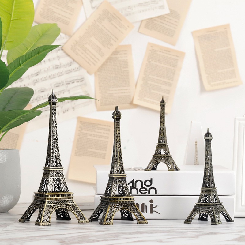 Mô Hình Tháp Eiffel 38cm 48cm Để Bàn Trang Trí