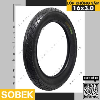 Lốp Không Săm 16x3.0 Sobek [RẺ VÔ ĐỊCH]