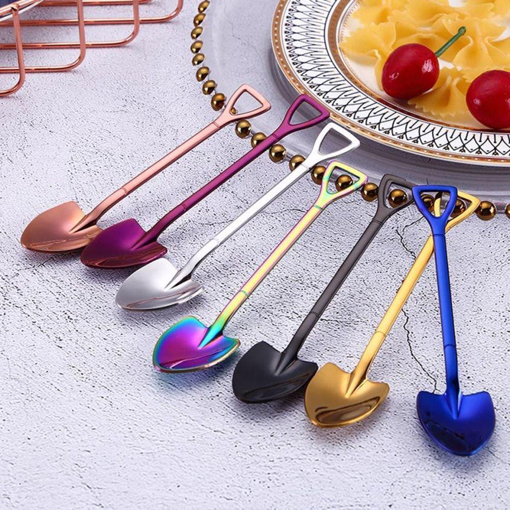 Muỗng Nĩa Bằng Thép Không Gỉ Cán Dài Nhiều Màu Sắc Hiệu Kat1