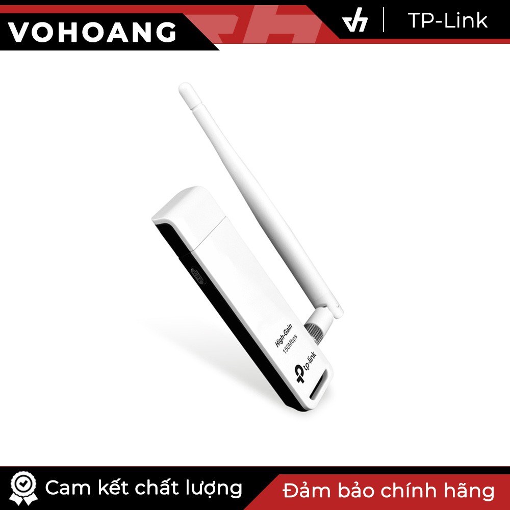 USB thu sóng wifi không dây TP-Link TL-WN722N (Trắng)