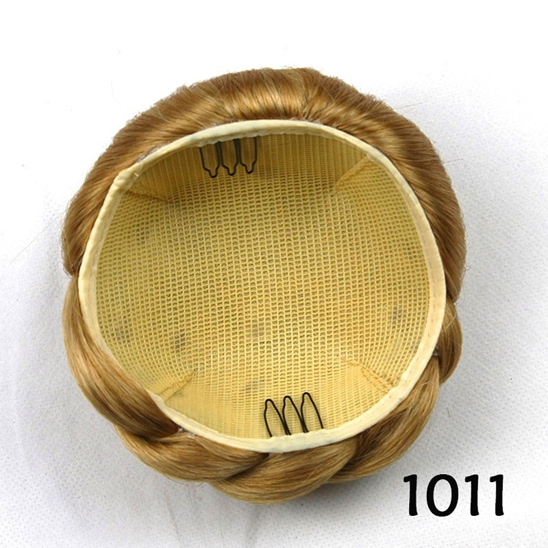 Búi tóc giả chất liệu sợi tổng hợp nhiều màu lựa chọn