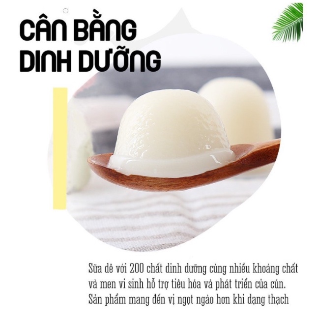 Pudding sữa dê bổ sung canxi cho mèo lớn và mèo con - Viên 15gr