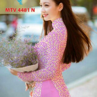 Vải áo dài hoa nhí