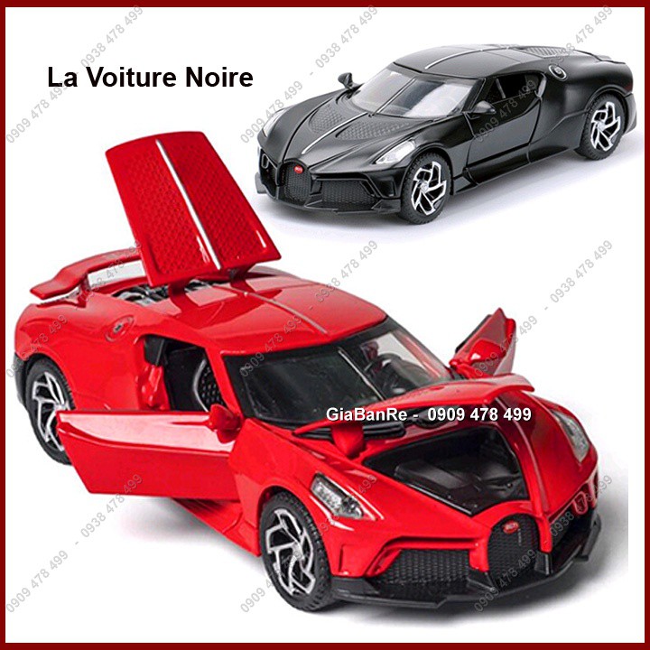 XE MÔ HÌNH KIM LOẠI BUGATTI LA VOITURE NOIRE TỈ LỆ 1:32 - 9649.1