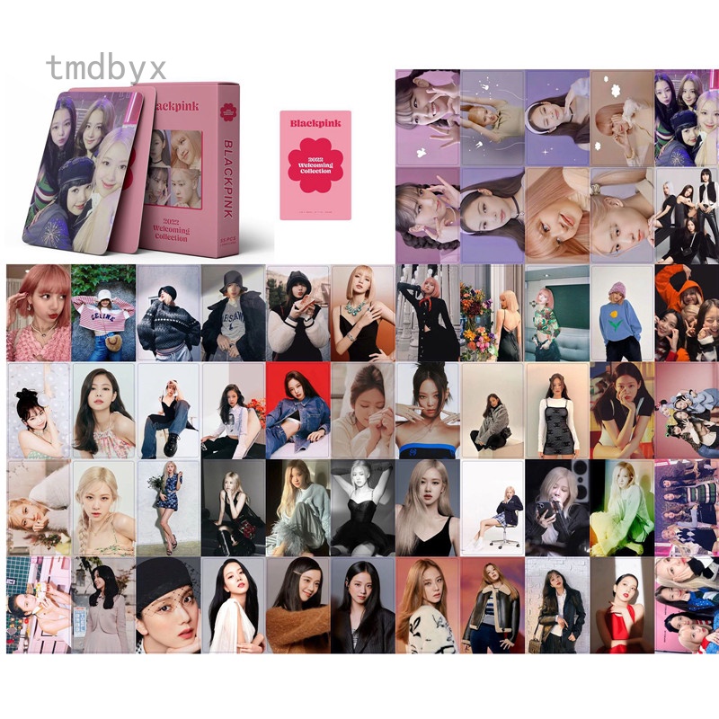 Tmdbyx Bộ 55 Thẻ Hình Nhóm Nhạc Kpop BLACKPINK 2022 Welcoming
