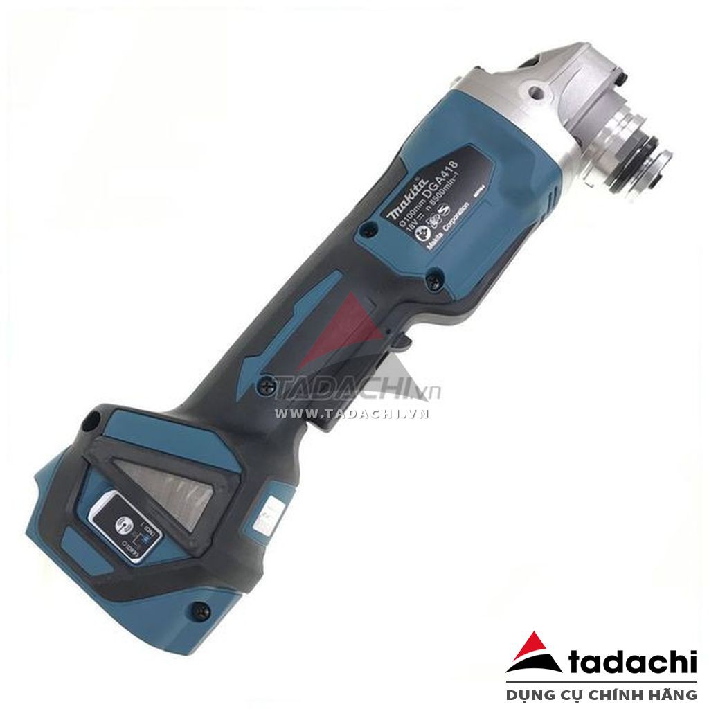 Máy mài góc dùng pin 18V-100mm Makita DGA418Z (thân máy)