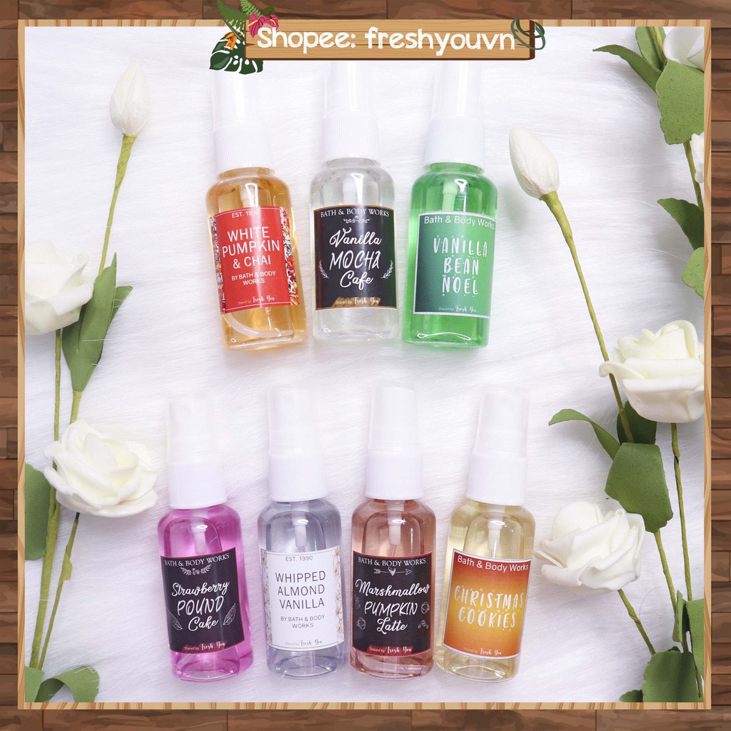 [Bath&Body Works - Mùi ngọt 2] Xịt Thơm toàn thân 30ml