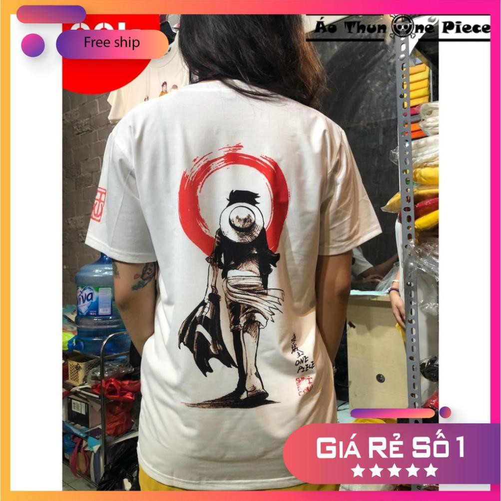 HOT - ⚡️FREESHIP⚡️Áo Thun In Hình Luffy In 2 Mặt Cực Đẹp, Cực Ngầu Giá Cực Rẻ - Áo thun One Piece / có size trẻ em