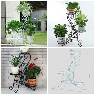 Kệ sắt để cây cảnh 3 tầng 3 chậu