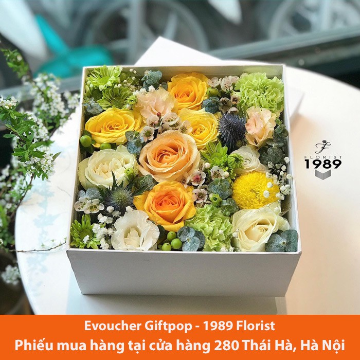 Hà Nội [Evoucher] Phiếu quà tặng áp dụng tại cửa hàng Hoa 1989 FLORIST trị giá 1.000.000 VNĐ
