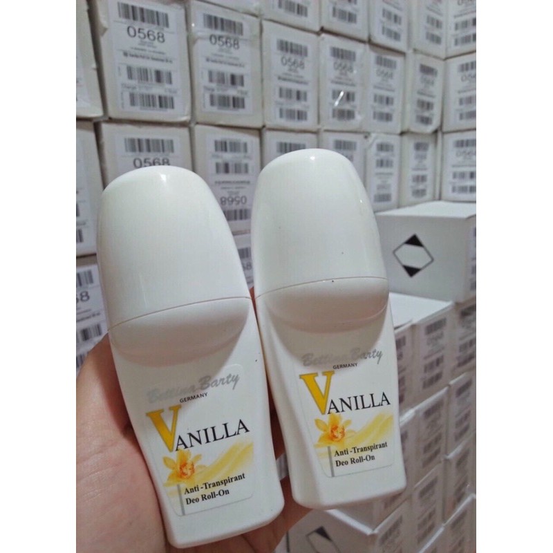 Lăn Khử Mùi Hương Nước Hoa Bettina Barty Vanilla Đức 50ml - GIẢM THÂM NÁCH HIỆU QUẢ