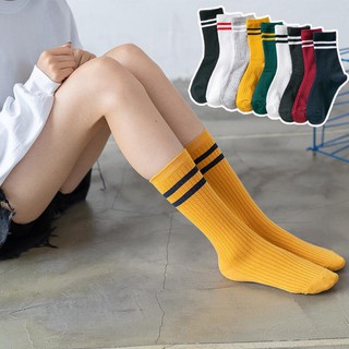 Tất nhún cổ cao kẻ ngang vintage hot trend 2019 hàn quốc - tiemmaimeo1987