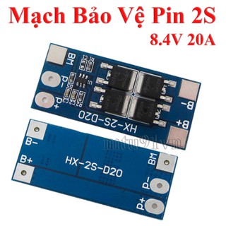 Mạch bảo vệ pin Lithium 18650 2s 20ah (2 cell nối tiếp) Bảo vệ sạc xả, tự ngắt khi pin đầy và tự ngắt khi pin cạn