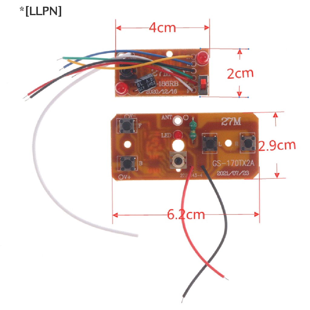 Bảng Mạch Truyền Nhận Tín Hiệu 27MHz 4CH RC Cho Xe Hơi Điều Khiển Từ Xa