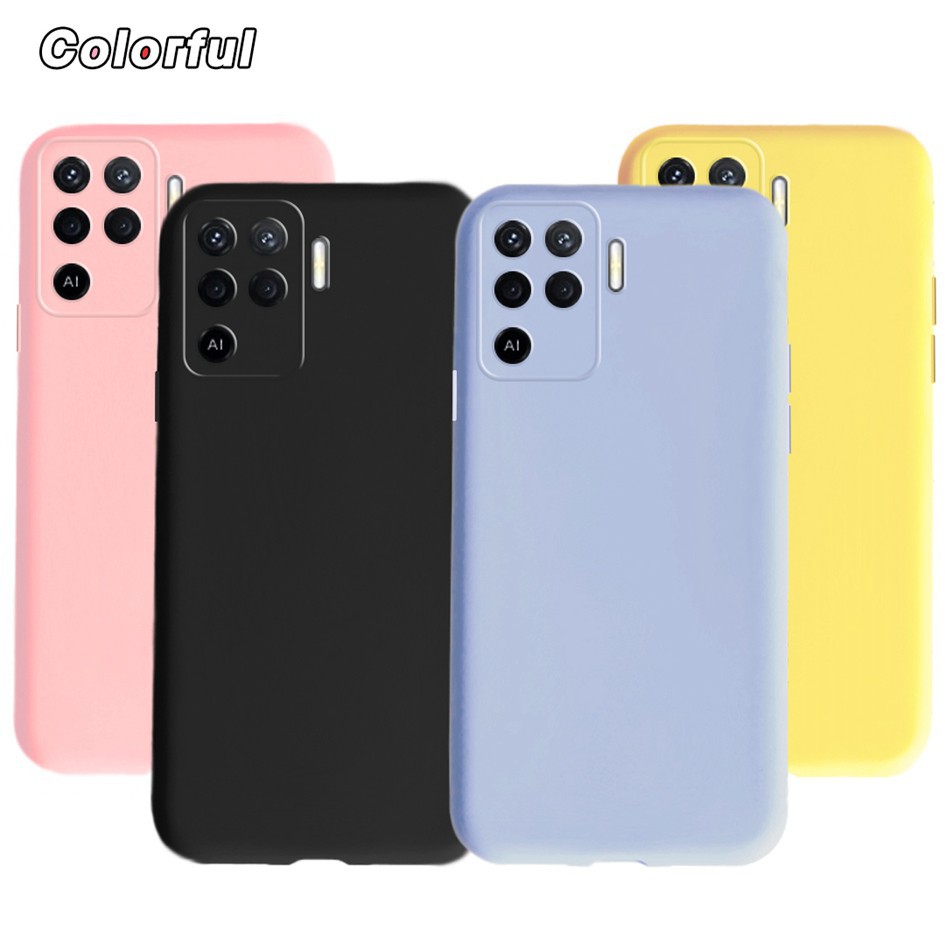 Ốp Lưng Silicone Màu Trơn Thời Trang Cho Oppo A94 A74 Oppo F19 Pro F19Pro + A94 4g 5g 2021