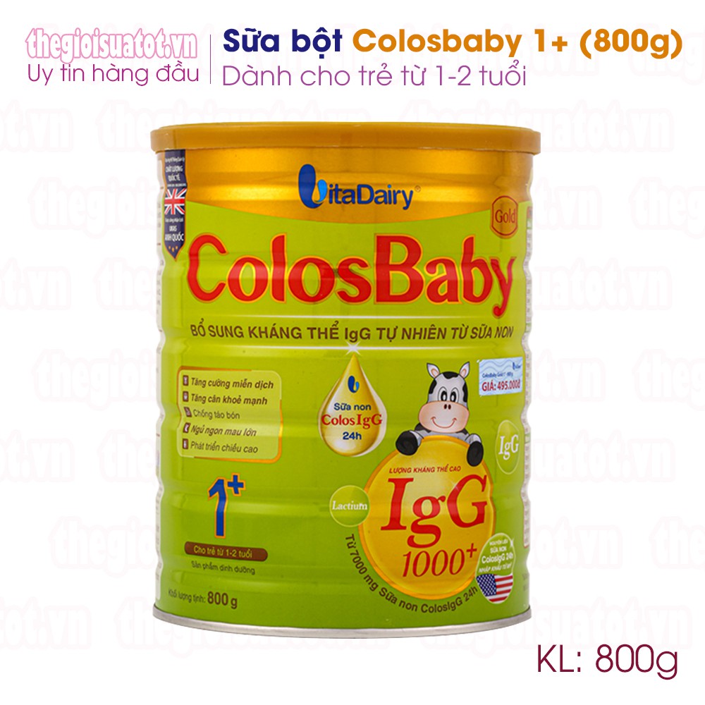 Sữa bột Colosbaby 1+ Sữa non Cao cấp  800g