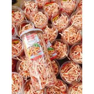 Mực xé sợi hấp nước dừa hũ 250g