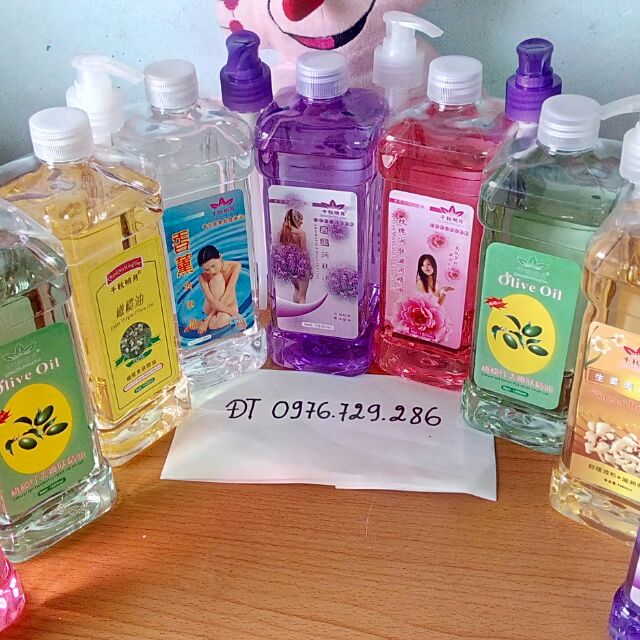 Dầu mát xa body dùng trong Spa và TMV