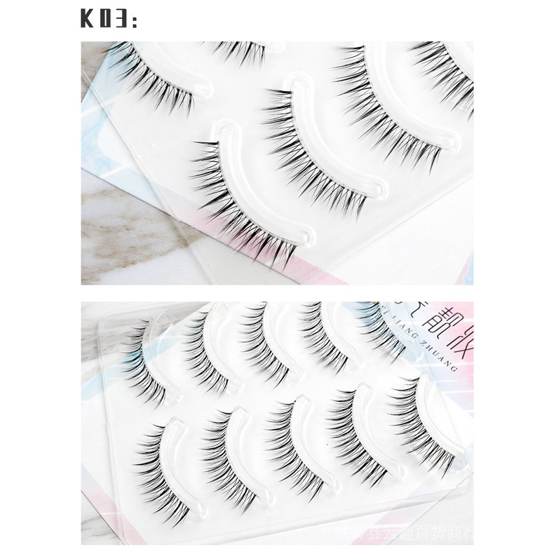 Lông Mi Giả K01 Chất Liệu Mềm Nhẹ Trong Suốt 216 217