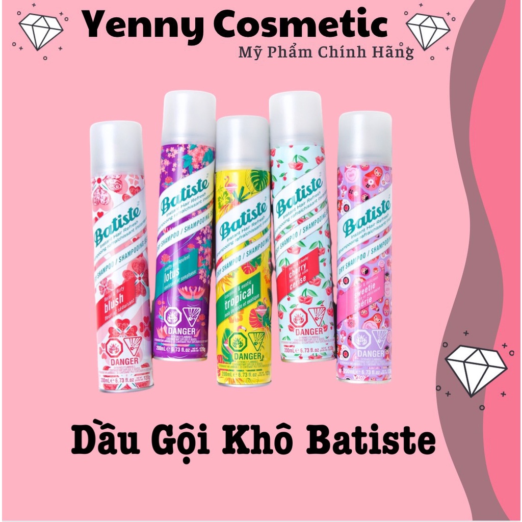 Dầu Gội Khô Batiste 200ml