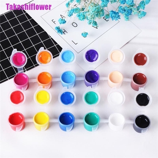 Set 5 Hộp Đựng Màu Nước Acrylic Takashiflower++++5 6 Khớp 3Ml