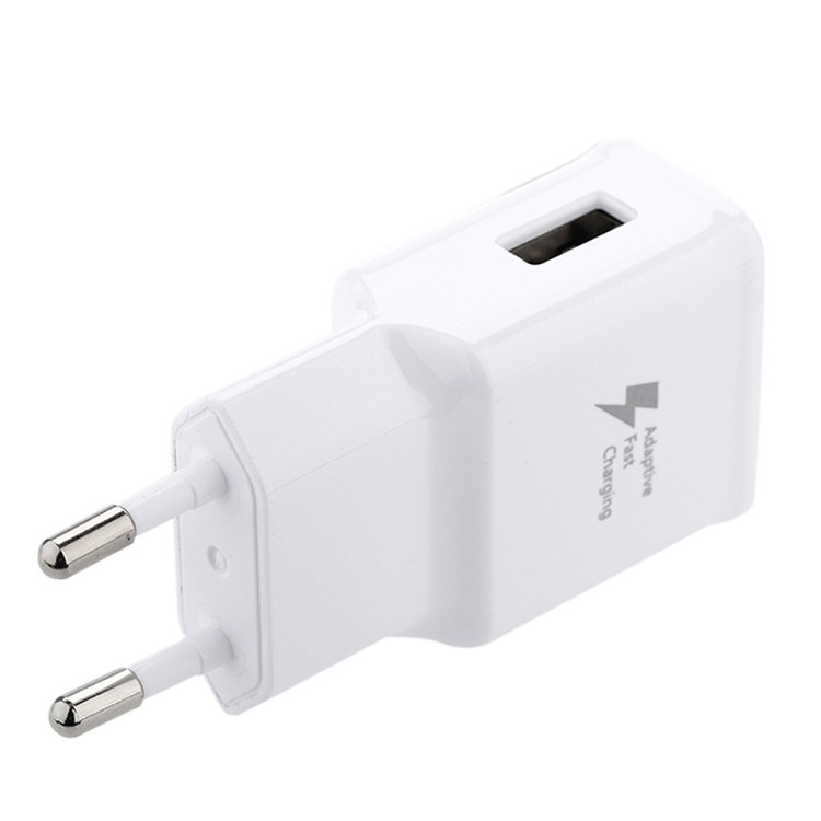 Bộ cáp và cốc sạc nhanh dành cho Samsung S6/6+ S7/S7+ cổng microUSB - cáp dài 1.5M (Trắng)