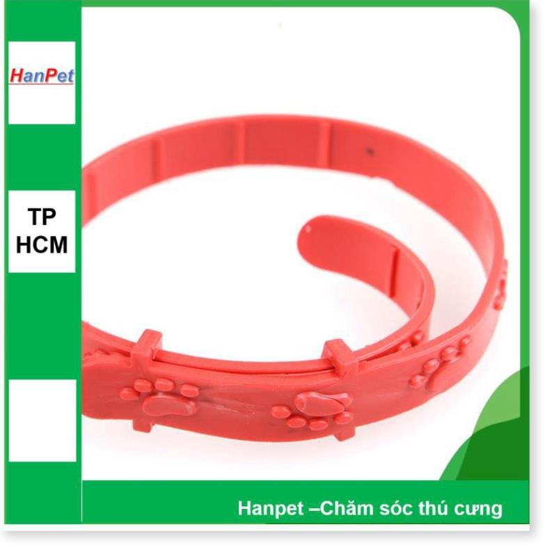 Hanpet.GV- LN - Vòng chống rận - 19k chống ve bọ chét hiệu quả 4 tháng cho chó mèo thú cưng vòng đeo cổ chống ve rận