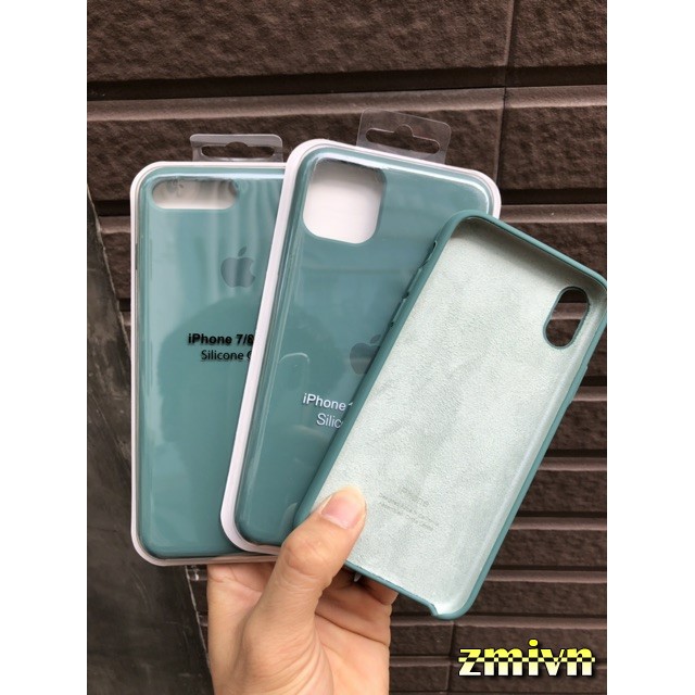 XANH MIDNIGHT GREEN _ Dây cao su Apple Watch kèm ốp chống bẩn dành cho iphone 6 7 8 Plus , X /XS/ XS MAX , 11 / 11 pro .